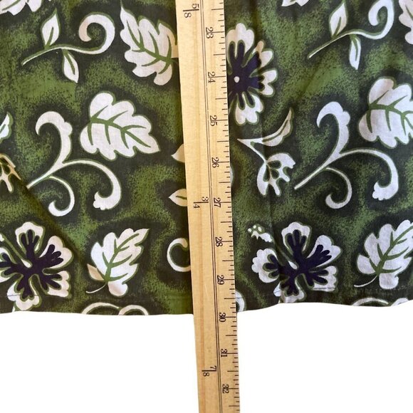 Sunset Highway Size Large 100% Cotton Green Floral Short Sleeve Hawaiian… - Picture 7 of 7